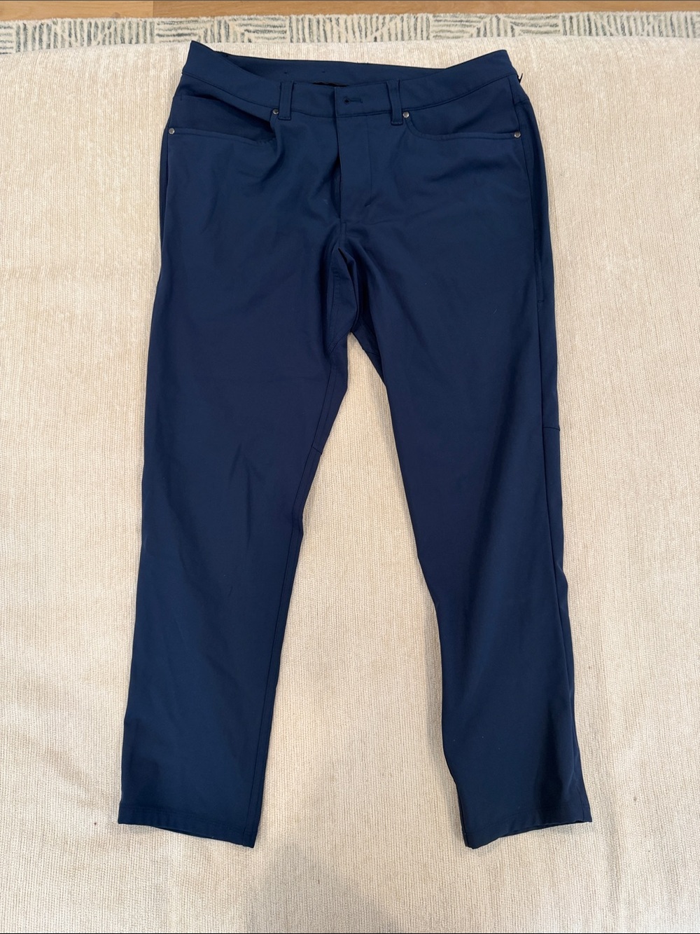 lululemon athletica Navy Performance Straight Pants ABC Classic Fit